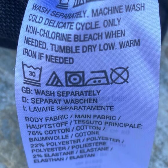 NWOT New Denim & Co. Black Wash Stretch Denim Jacket/Dress w/Pockets Small - Picture 4 of 4